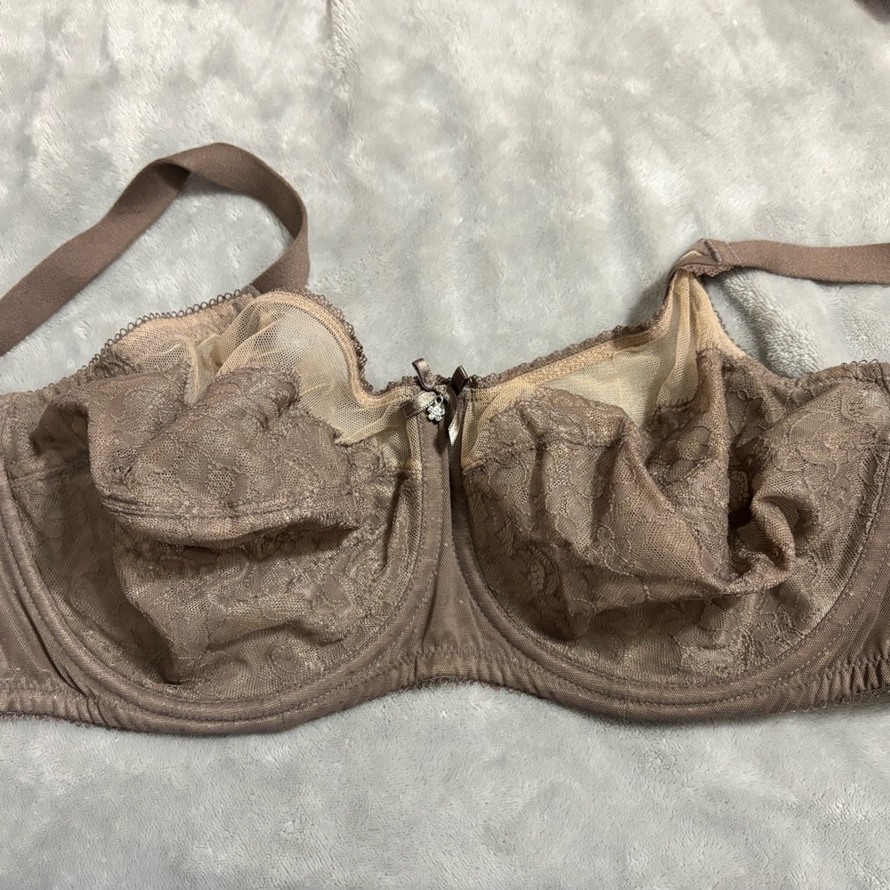 Wacoal Lace Underwire Bra in Taupe
